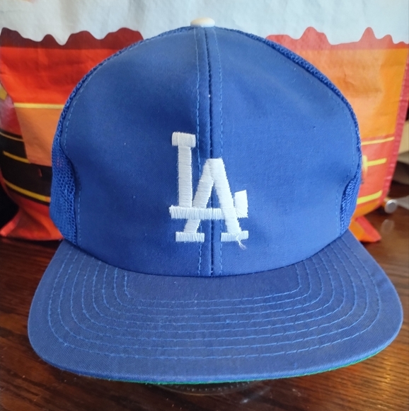 Los Angeles Dodgers Hat Cap Mens Snapback Blue Twins Trucker Mesh Vintage MLB - Picture 1 of 5